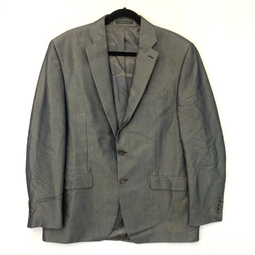 Lauren Ralph Lauren‎ Blazer Suit Jacket 42R Gray Classic Old Money Office Formal